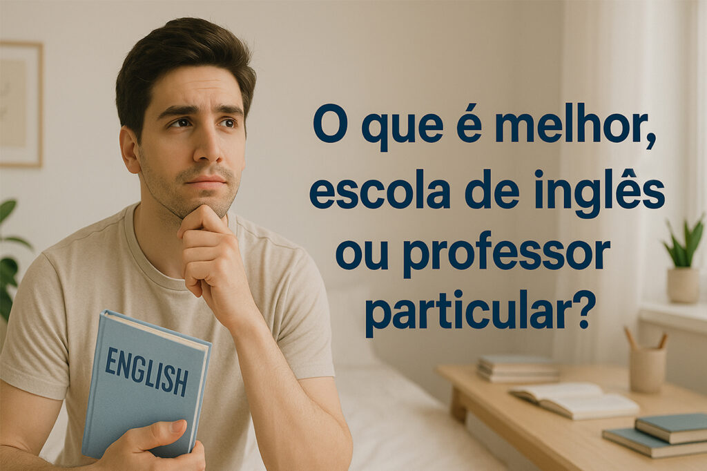 Escola de inglês ou professor particular